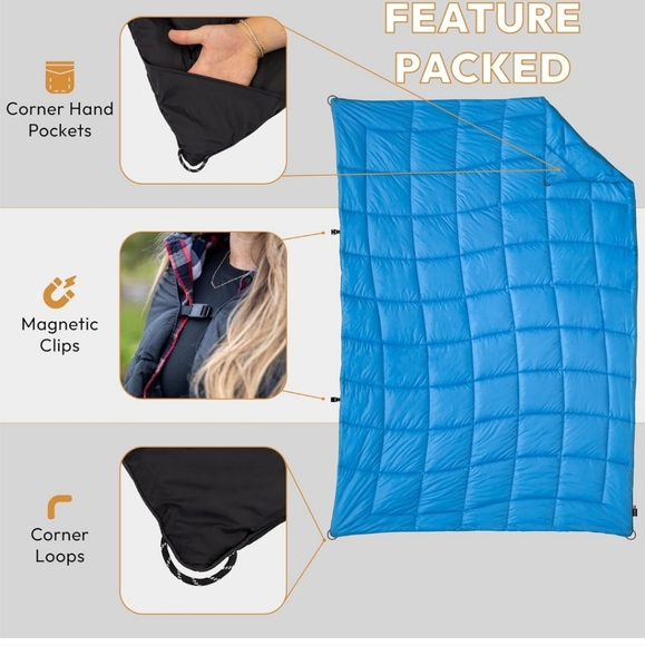 Versatile Packable Outdoor Camping Blanket - Picture 6 of 11